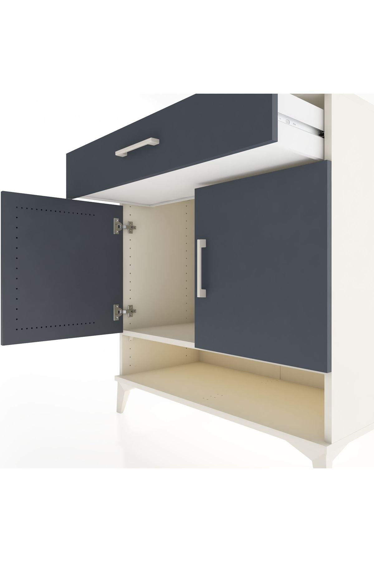 Hyperion Şifonyer Tek Raflı Tek Çekmeceli 2 Kapaklı 88x44x96 - S37M066V2B