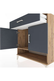 Hyperion Şifonyer Tek Raflı Tek Çekmeceli 2 Kapaklı 88x44x96 - S37M066V8B