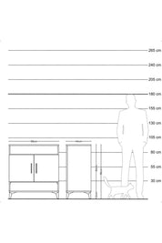 Hyperion Şifonyer 4 Raflı 2 Kapaklı 88x44x96 - S37M067V5B