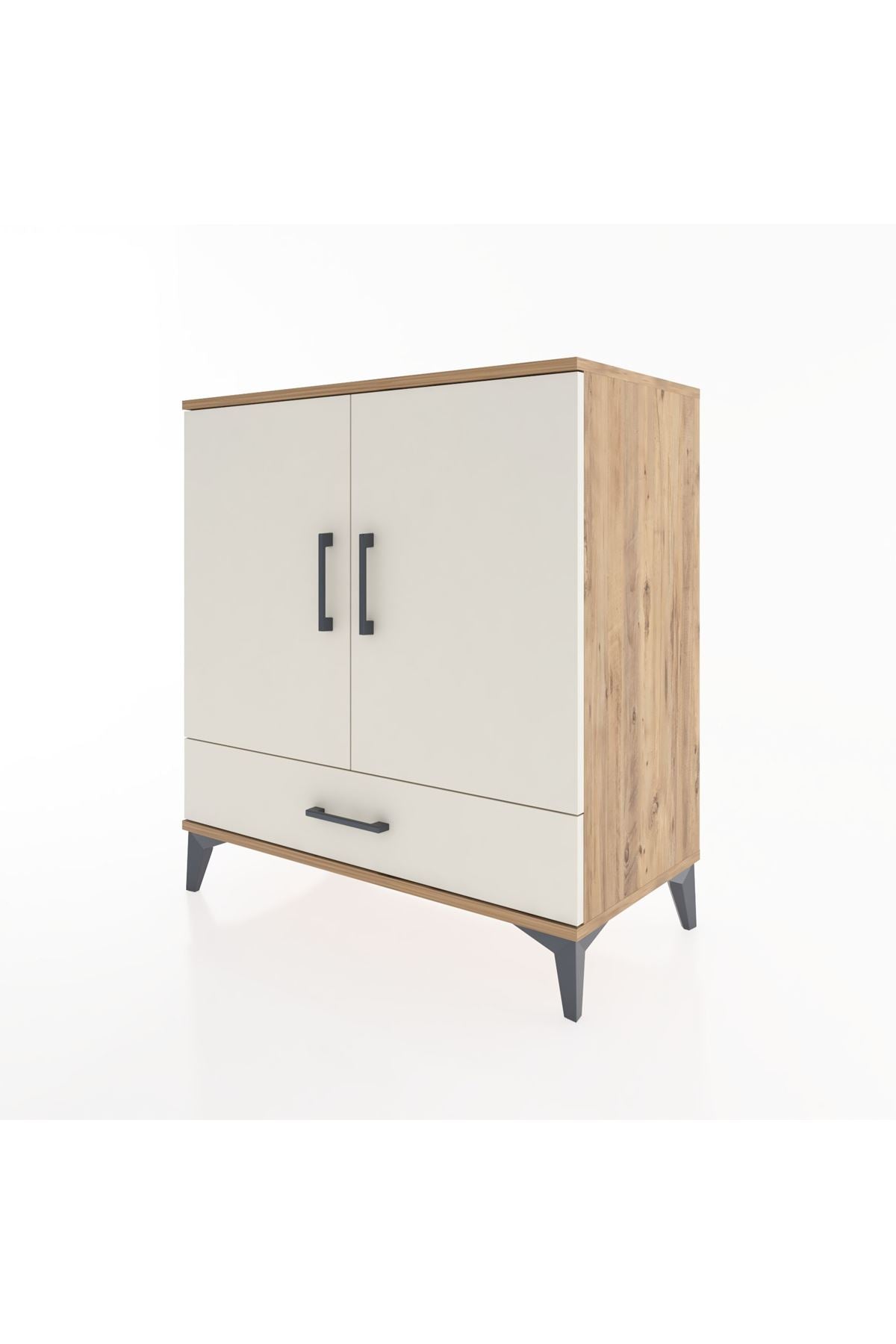 Hyperion Şifonyer Tek Raflı Tek Çekmeceli 2 Kapaklı 88x44x96 - S37M073V7B