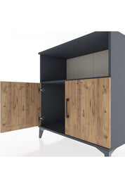 Hyperion Şifonyer Tek Raflı 2 Kapaklı 88x44x96 - S37M042V6B
