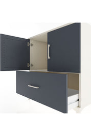 Hyperion Şifonyer Tek Raflı Tek Çekmeceli 2 Kapaklı 88x44x96 - S37M048V2B