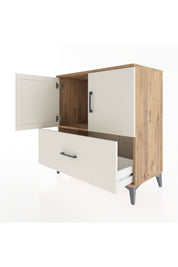 Hyperion Şifonyer Tek Raflı Tek Çekmeceli 2 Kapaklı 88x44x96 - S37M048V7B