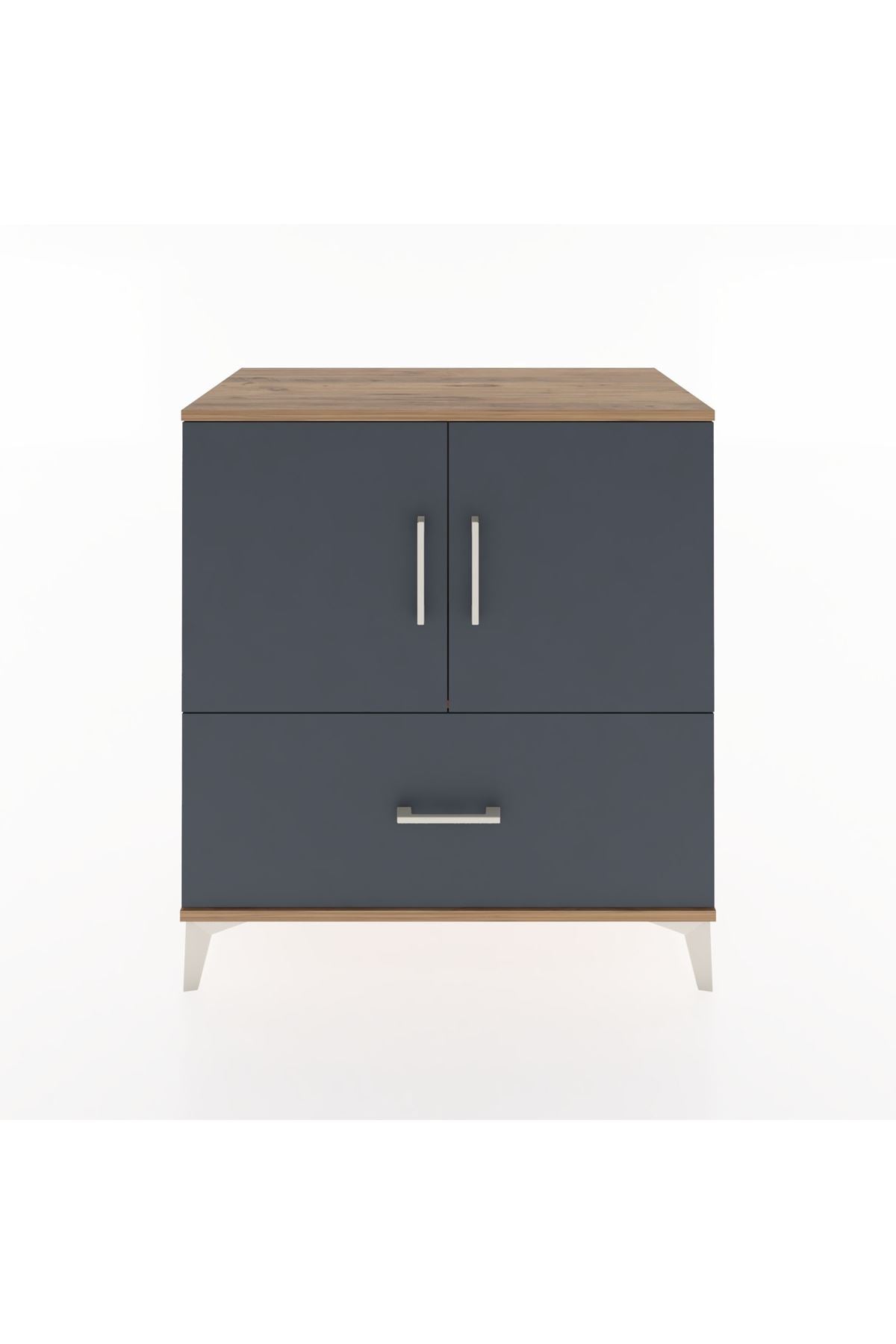 Hyperion Şifonyer Tek Raflı Tek Çekmeceli 2 Kapaklı 88x44x96 - S37M048V8B