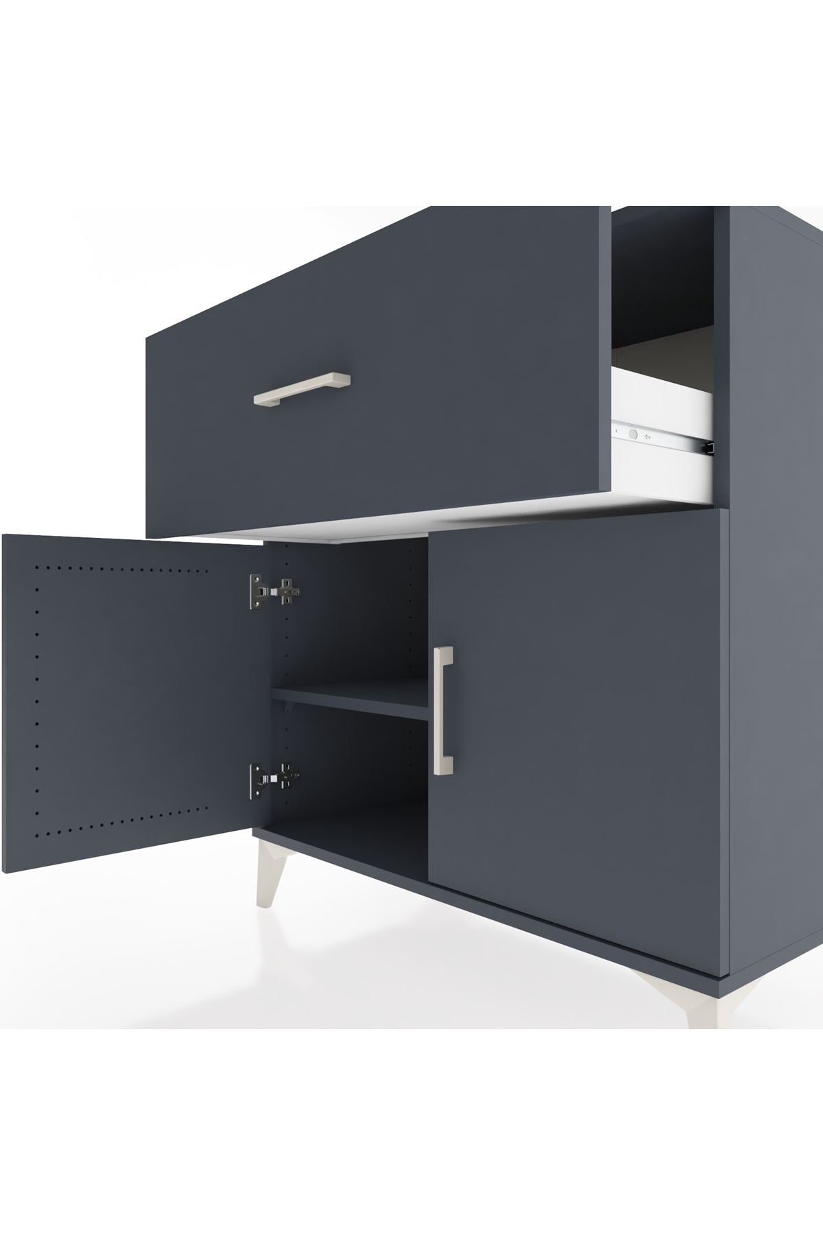 Hyperion Şifonyer Tek Raflı Tek Çekmeceli 2 Kapaklı 88x44x96 - S37M050V5B
