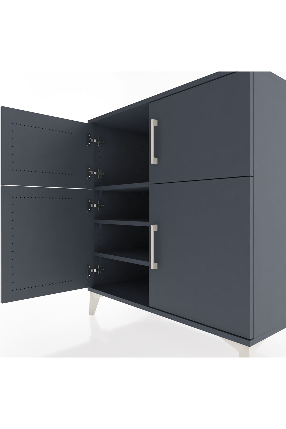Hyperion Şifonyer 3 Raflı 4 Kapaklı 88x44x96 - S37M055V5B