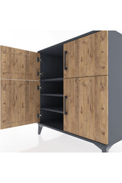Hyperion Şifonyer 3 Raflı 4 Kapaklı 88x44x96 - S37M055V6B