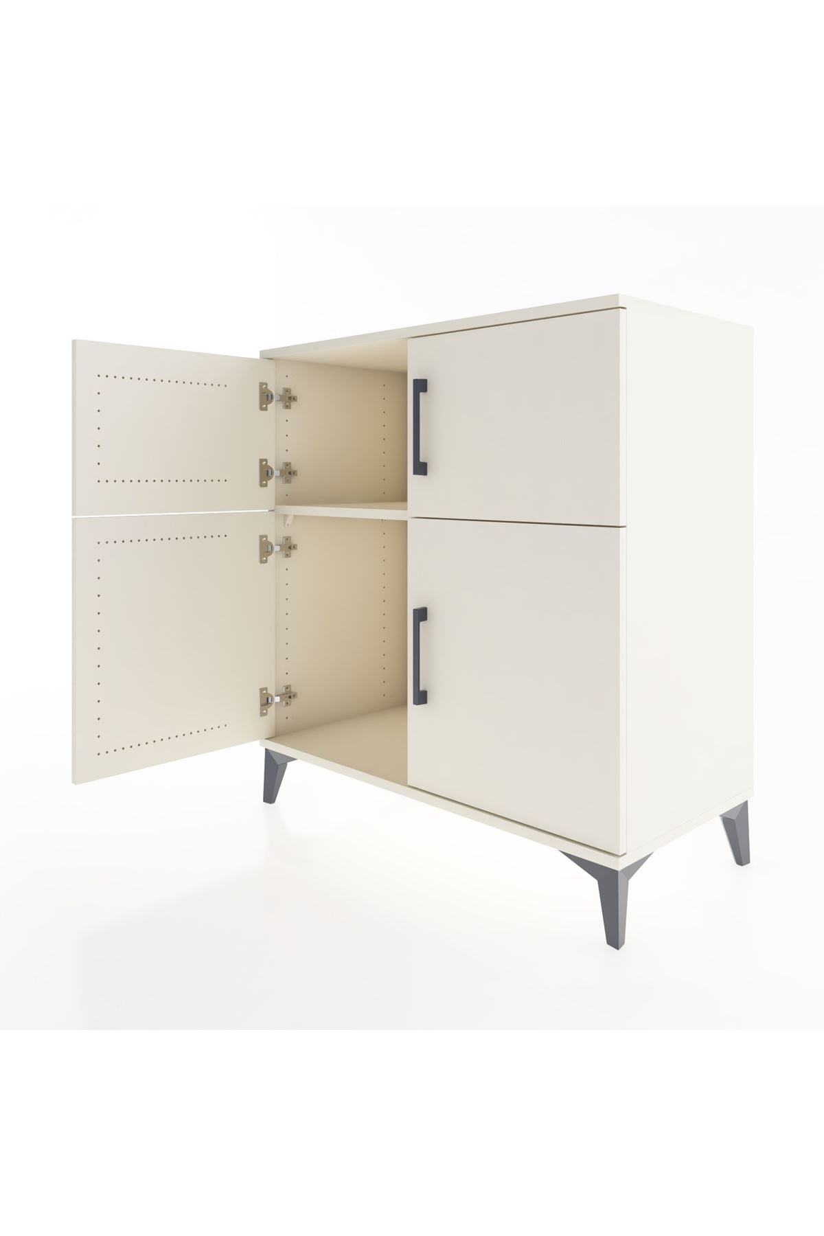 Hyperion Şifonyer Tek Raflı 4 Kapaklı 88x44x96 - S37M057V1B