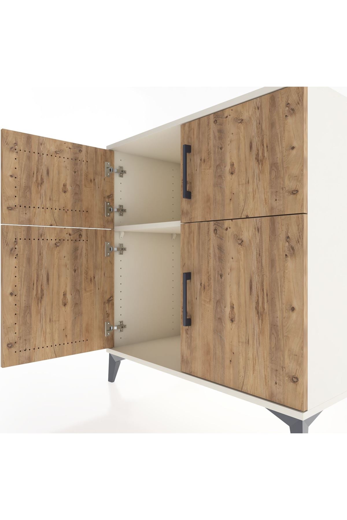 Hyperion Şifonyer Tek Raflı 4 Kapaklı 88x44x96 - S37M057V3B