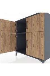 Hyperion Şifonyer Tek Raflı 4 Kapaklı 88x44x96 - S37M057V6B
