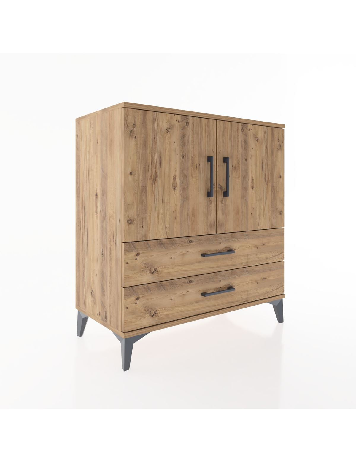 Hyperion Şifonyer 2 Raflı 2 Çekmeceli 2 Kapaklı 88x44x96 - S37M023V9B