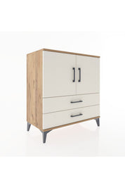 Hyperion Şifonyer Tek Raflı 2 Çekmeceli 2 Kapaklı 88x44x96 - S37M024V7B