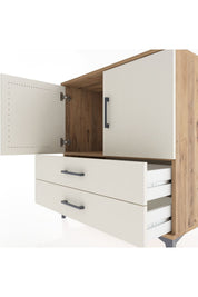 Hyperion Şifonyer Tek Raflı 2 Çekmeceli 2 Kapaklı 88x44x96 - S37M024V7B