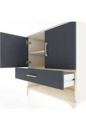 Hyperion Şifonyer 2 Raflı Tek Çekmeceli 2 Kapaklı 88x44x96 - S37M026V2B