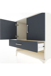 Hyperion Şifonyer Tek Raflı Tek Çekmeceli 2 Kapaklı 88x44x96 - S37M027V2B