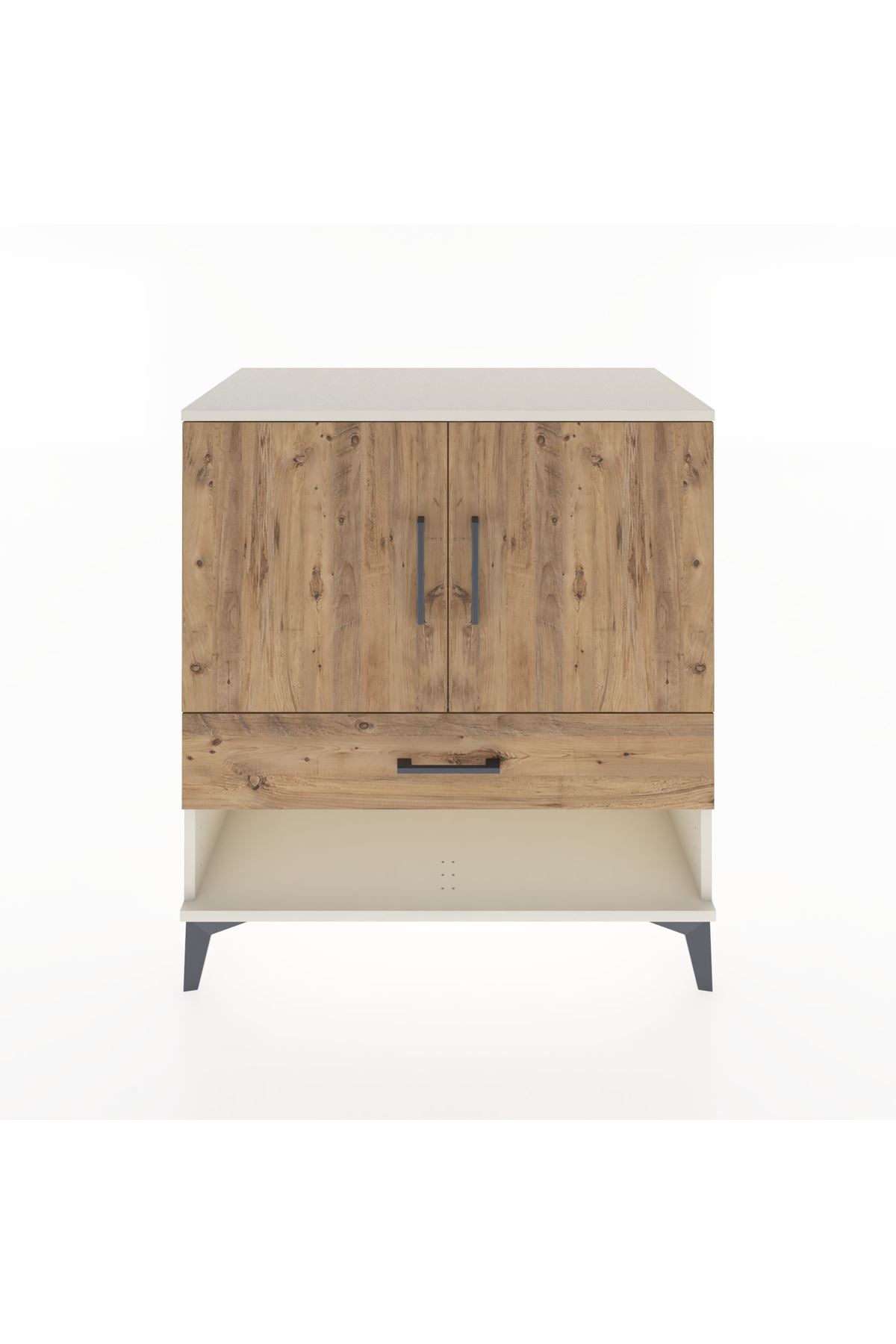 Hyperion Şifonyer Tek Raflı Tek Çekmeceli 2 Kapaklı 88x44x96 - S37M027V3B