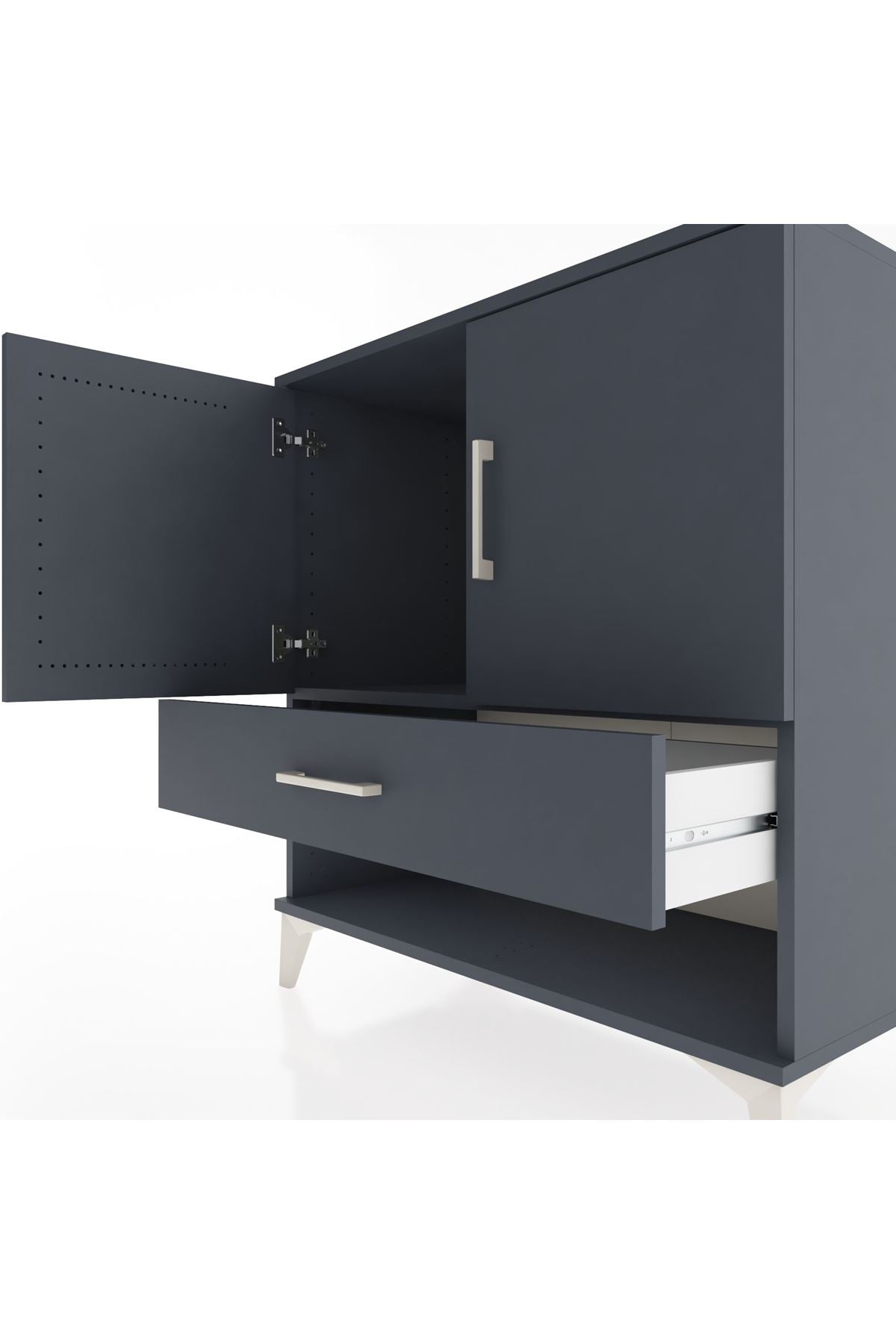 Hyperion Şifonyer Tek Raflı Tek Çekmeceli 2 Kapaklı 88x44x96 - S37M027V5B