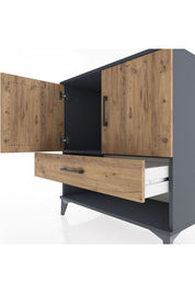 Hyperion Şifonyer Tek Raflı Tek Çekmeceli 2 Kapaklı 88x44x96 - S37M027V6B