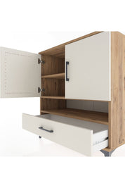 Hyperion Şifonyer 3 Raflı Tek Çekmeceli 2 Kapaklı 88x44x96 - S37M029V7B