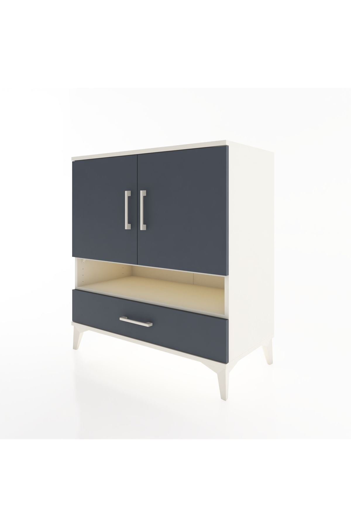 Hyperion Şifonyer 2 Raflı Tek Çekmeceli 2 Kapaklı 88x44x96 - S37M030V2B