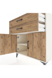 Hyperion Şifonyer Tek Raflı 2 Çekmeceli 2 Kapaklı 88x44x96 - S37M032V3B