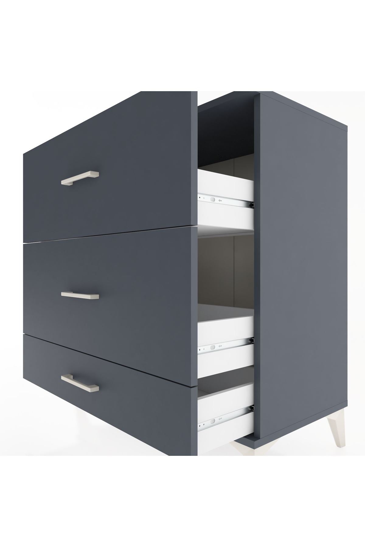 Hyperion Şifonyer 3 Çekmeceli 88x44x96 - S37M006V5B