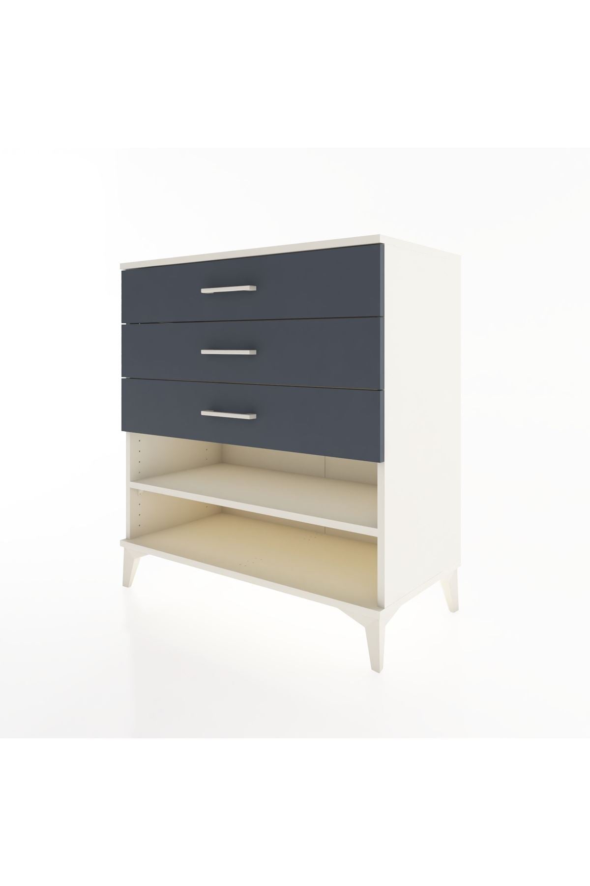 Hyperion Şifonyer Tek Raflı 3 Çekmeceli 88x44x96 - S37M012V2B