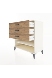 Hyperion Şifonyer Tek Raflı 3 Çekmeceli 88x44x96 - S37M012V3B