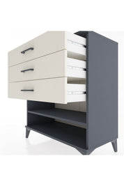 Hyperion Şifonyer Tek Raflı 3 Çekmeceli 88x44x96 - S37M012V4B