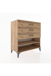 Hyperion Şifonyer Tek Raflı 3 Çekmeceli 88x44x96 - S37M012V9B