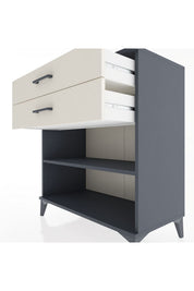 Hyperion Şifonyer Tek Raflı 2 Çekmeceli 88x44x96 - S37M014V4B