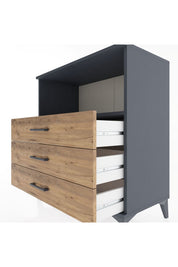 Hyperion Şifonyer Tek Raflı 3 Çekmeceli 88x44x96 - S37M018V6B