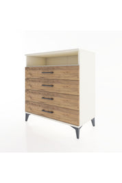 Hyperion Şifonyer Tek Raflı 4 Çekmeceli 88x44x96 - S37M019V3B