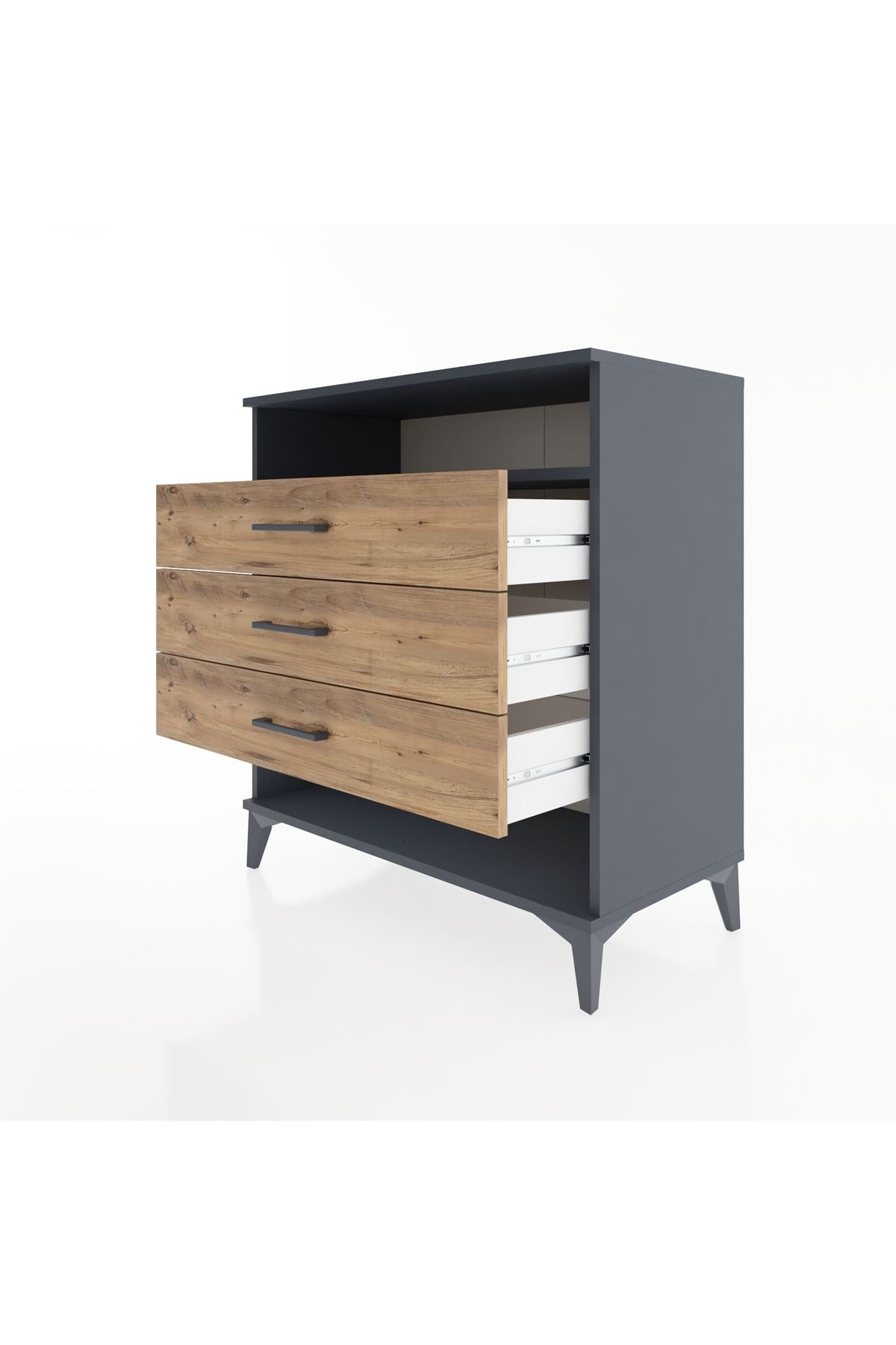 Hyperion Şifonyer Tek Raflı 3 Çekmeceli 88x44x96 - S37M020V6B