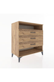 Hyperion Şifonyer Tek Raflı 3 Çekmeceli 88x44x96 - S37M020V9B