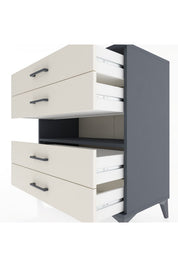 Hyperion Şifonyer Tek Raflı 4 Çekmeceli 88x44x96 - S37M021V4B