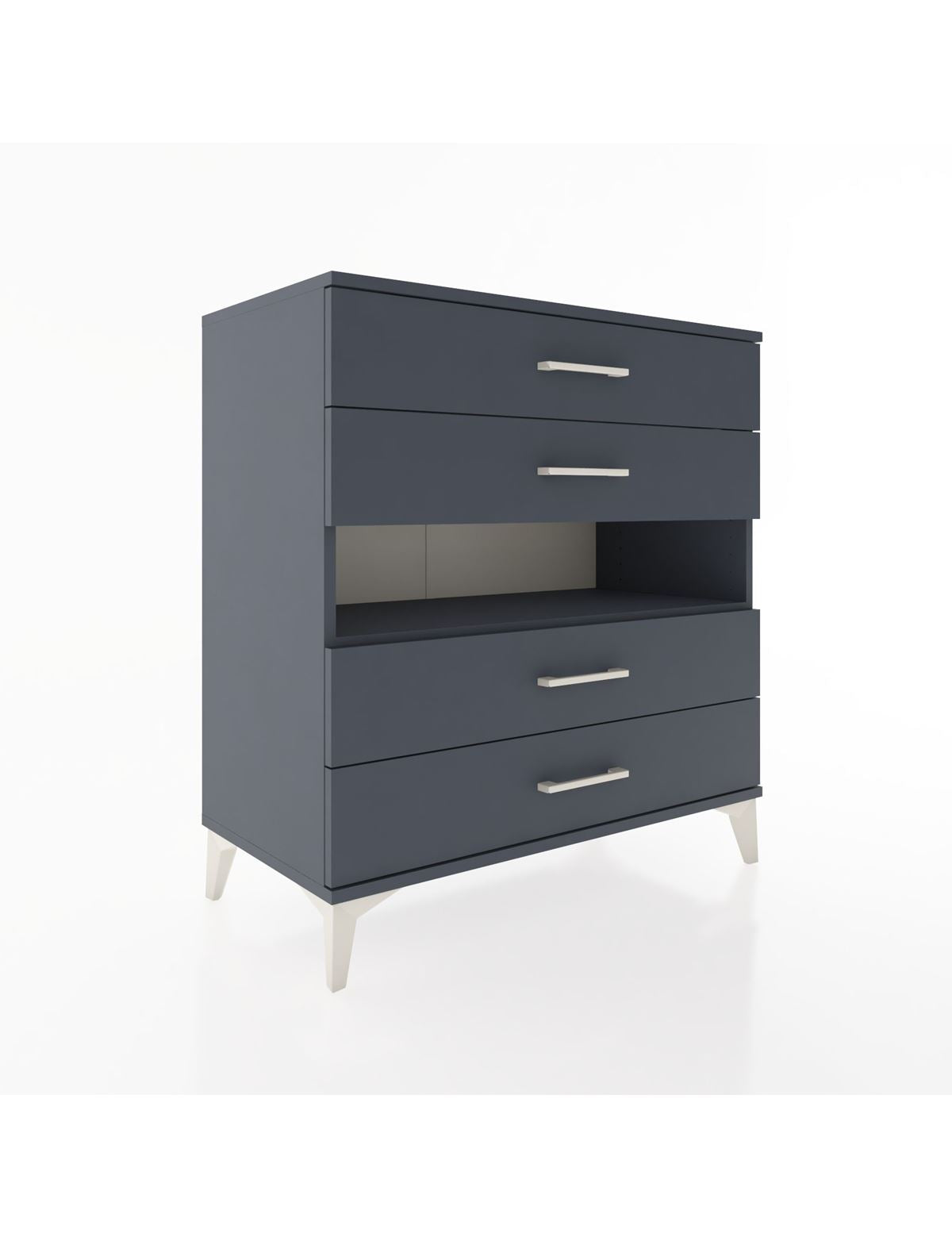 Hyperion Şifonyer Tek Raflı 4 Çekmeceli 88x44x96 - S37M021V5B