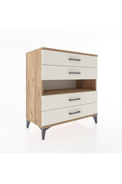 Hyperion Şifonyer Tek Raflı 4 Çekmeceli 88x44x96 - S37M021V7B