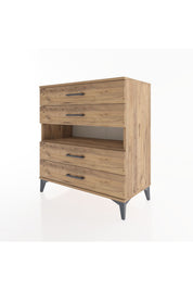 Hyperion Şifonyer Tek Raflı 4 Çekmeceli 88x44x96 - S37M021V9B
