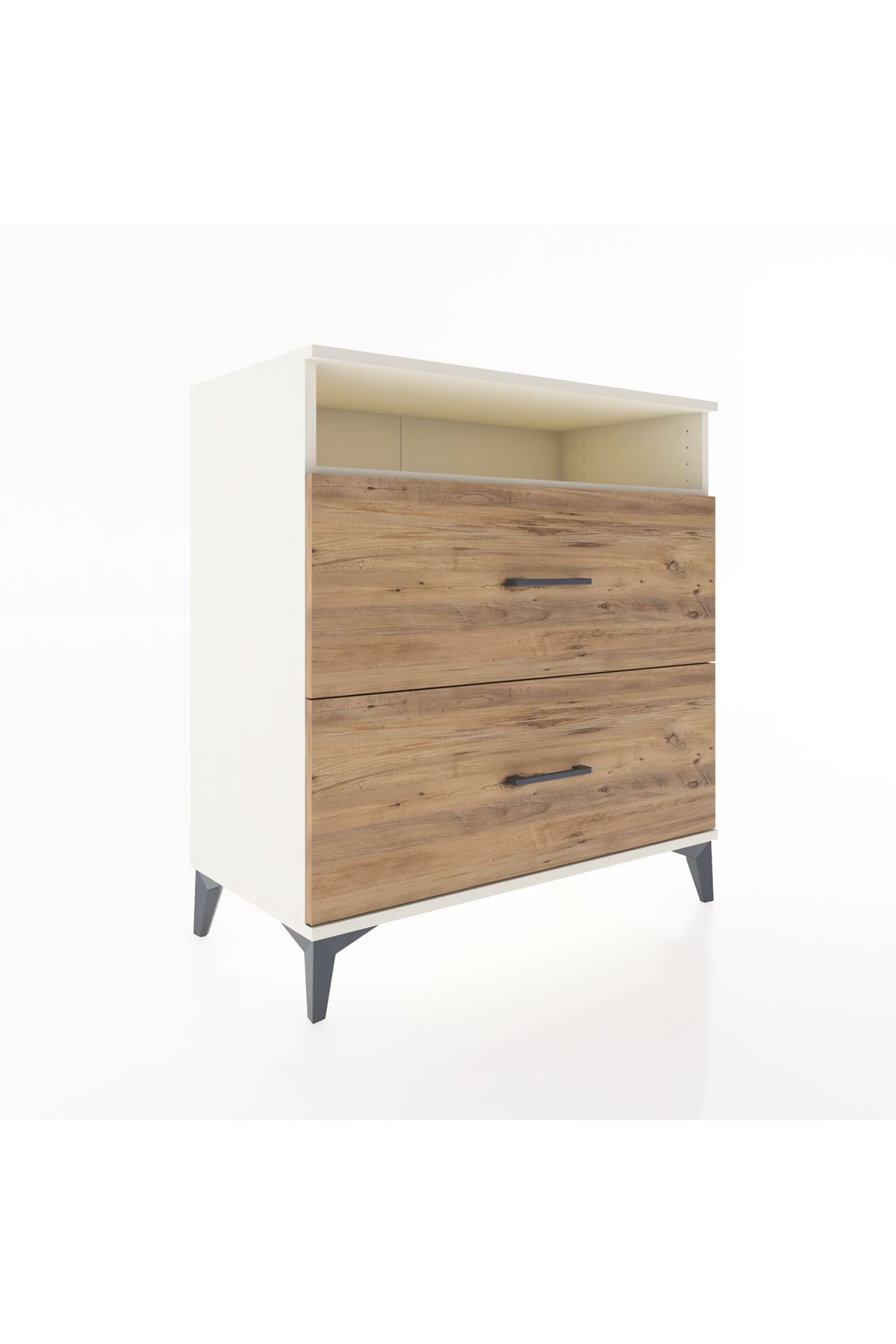 Hyperion Şifonyer Tek Raflı 2 Çekmeceli 88x44x96 - S37M003V3B