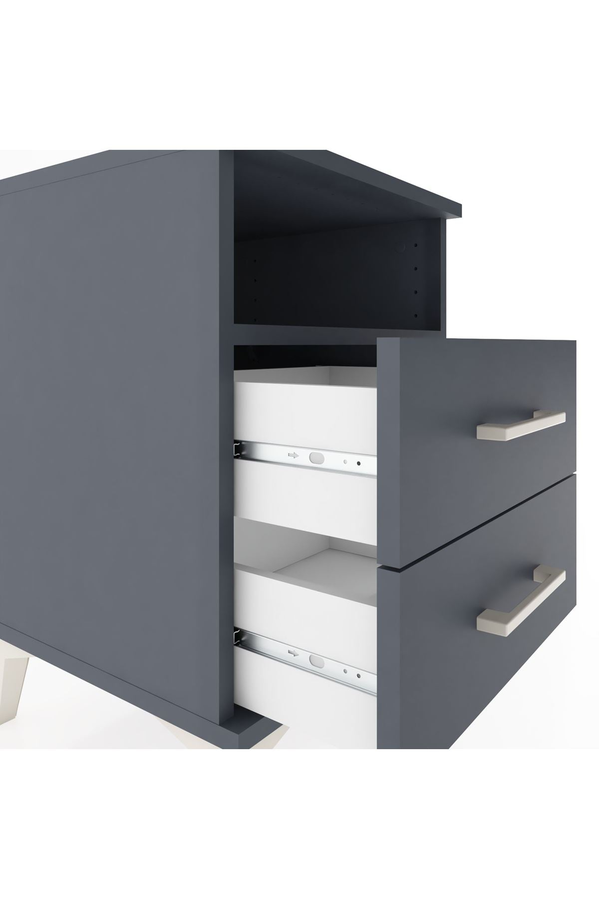 Hyperion Komodin Tek Raflı 2 Çekmeceli 44x44x64 - S40M002V5B