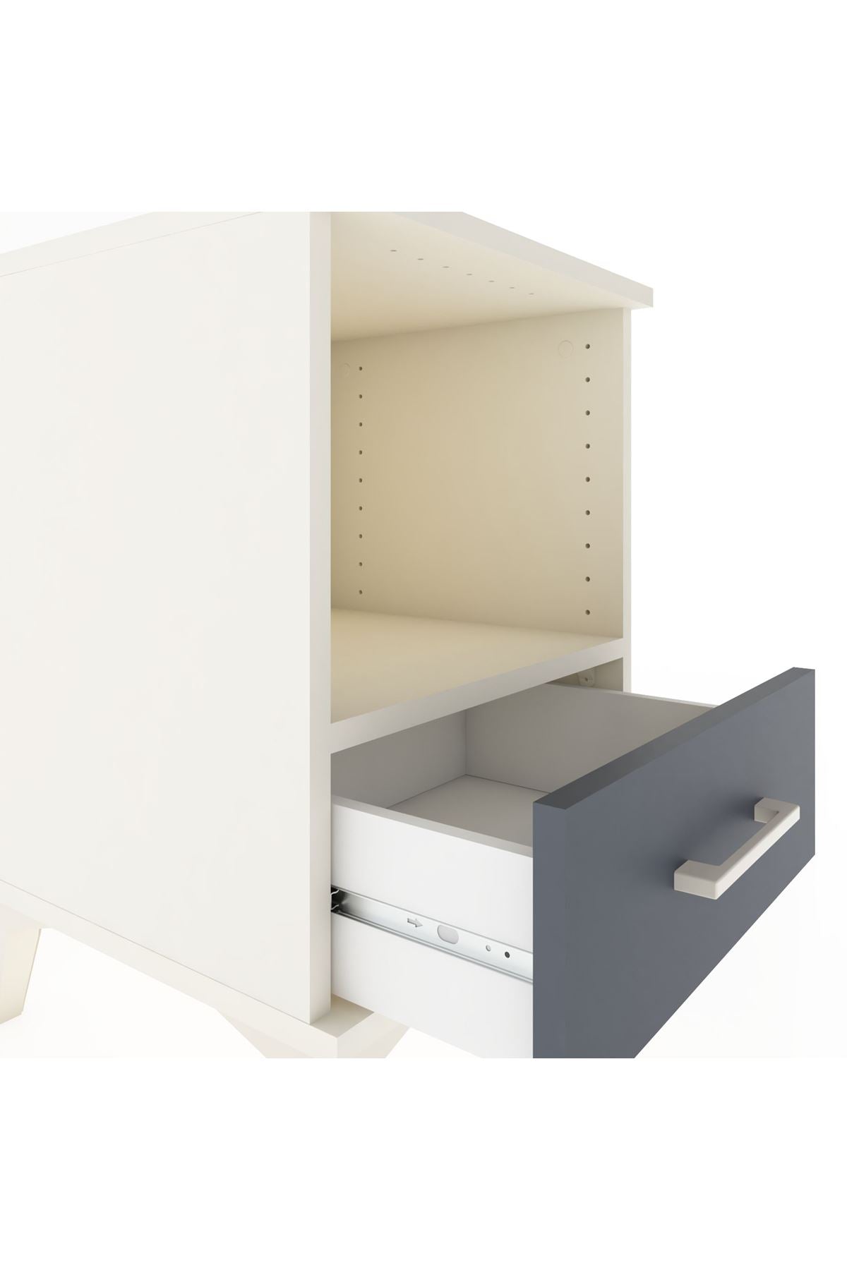 Hyperion Komodin Tek Raflı Tek Çekmeceli 44x44x64 - S40M003V2B