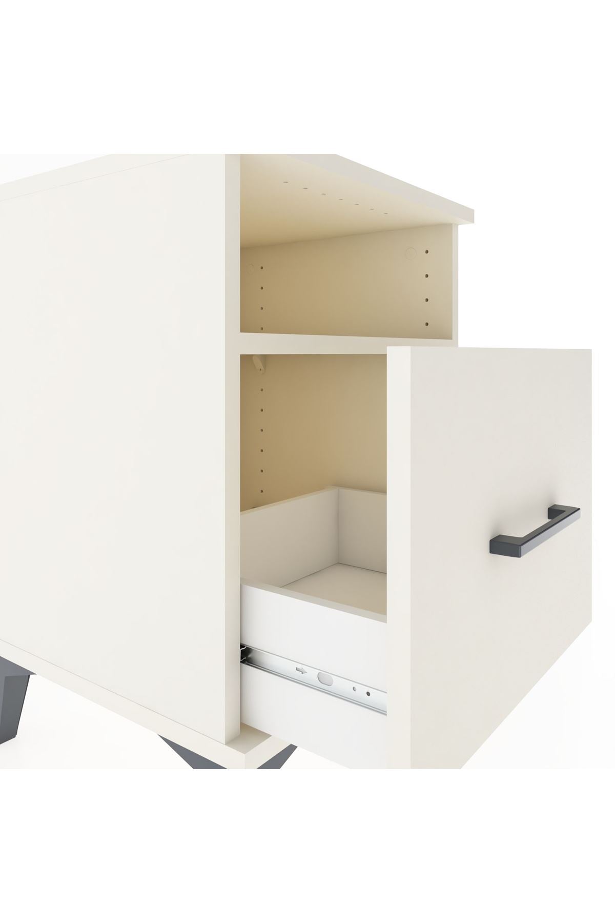 Hyperion Komodin Tek Raflı Tek Çekmeceli 44x44x64 - S40M008V1B