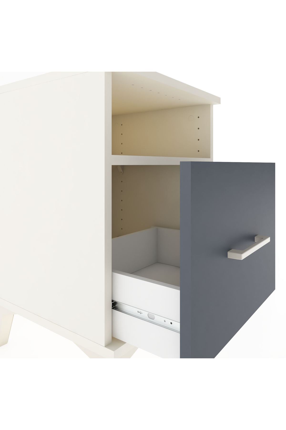 Hyperion Komodin Tek Raflı Tek Çekmeceli 44x44x64 - S40M008V2B