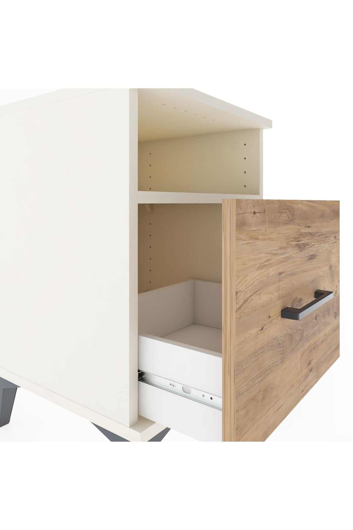 Hyperion Komodin Tek Raflı Tek Çekmeceli 44x44x64 - S40M008V3B