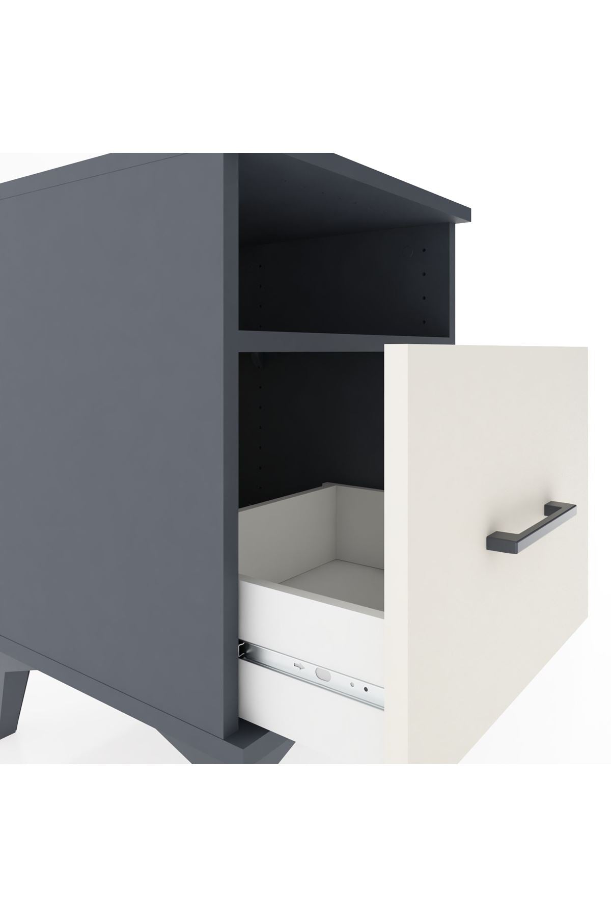 Hyperion Komodin Tek Raflı Tek Çekmeceli 44x44x64 - S40M008V4B