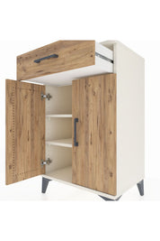 Hyperion Komodin 2 Raflı Tek Çekmeceli 2 Kapaklı 60x44x96 - S47M042V3B