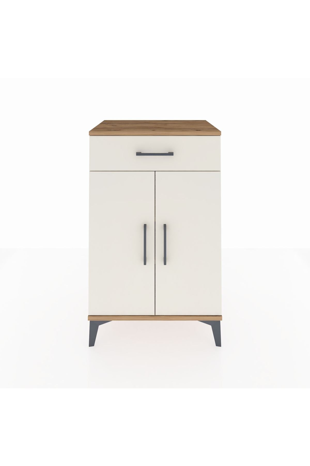Hyperion Komodin 2 Raflı Tek Çekmeceli 2 Kapaklı 60x44x96 - S47M042V7B