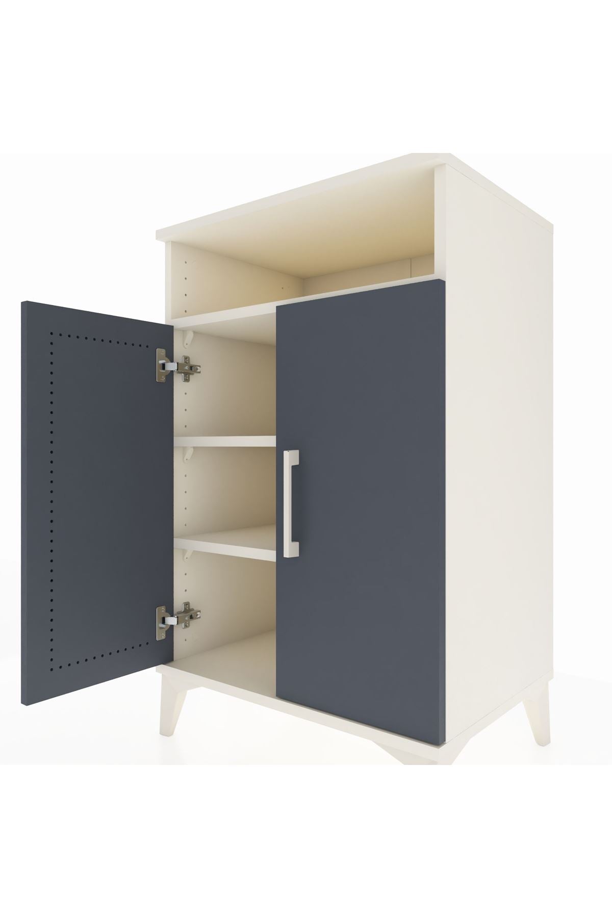 Hyperion Komodin 3 Raflı 2 Kapaklı 60x44x96 - S47M043V2B