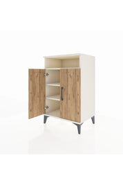 Hyperion Komodin 3 Raflı 2 Kapaklı 60x44x96 - S47M043V3B